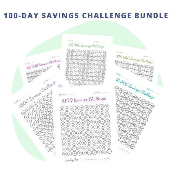 100-Day Money Savings Challenge Bundle