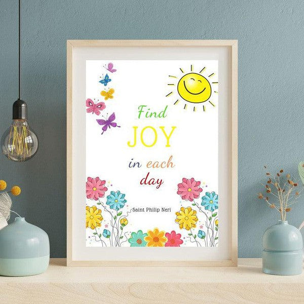 Colorful Wall Art Printable With Quote
