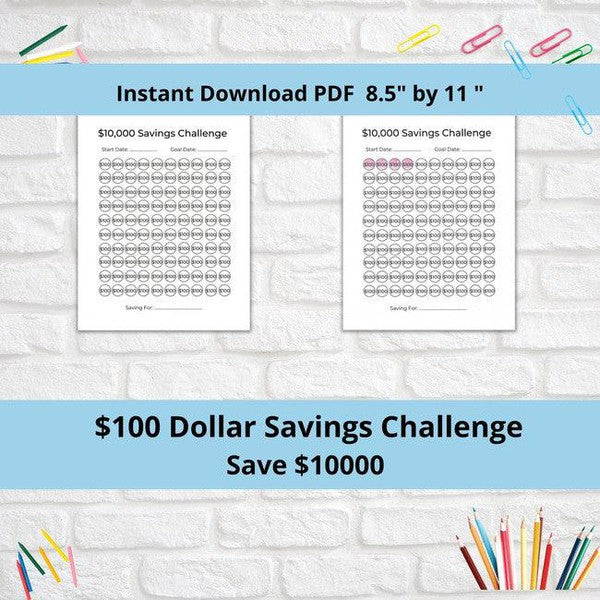 Save 10k Money Savings Challenge